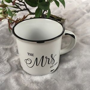 The Mrs. Ceramic White Enamel Look Coffee Mug